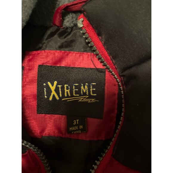 GUC iXtreme Toddler Boy Winter Coat Layered Look One Piece Zipper Hood Size 3T - Picture 2 of 6
